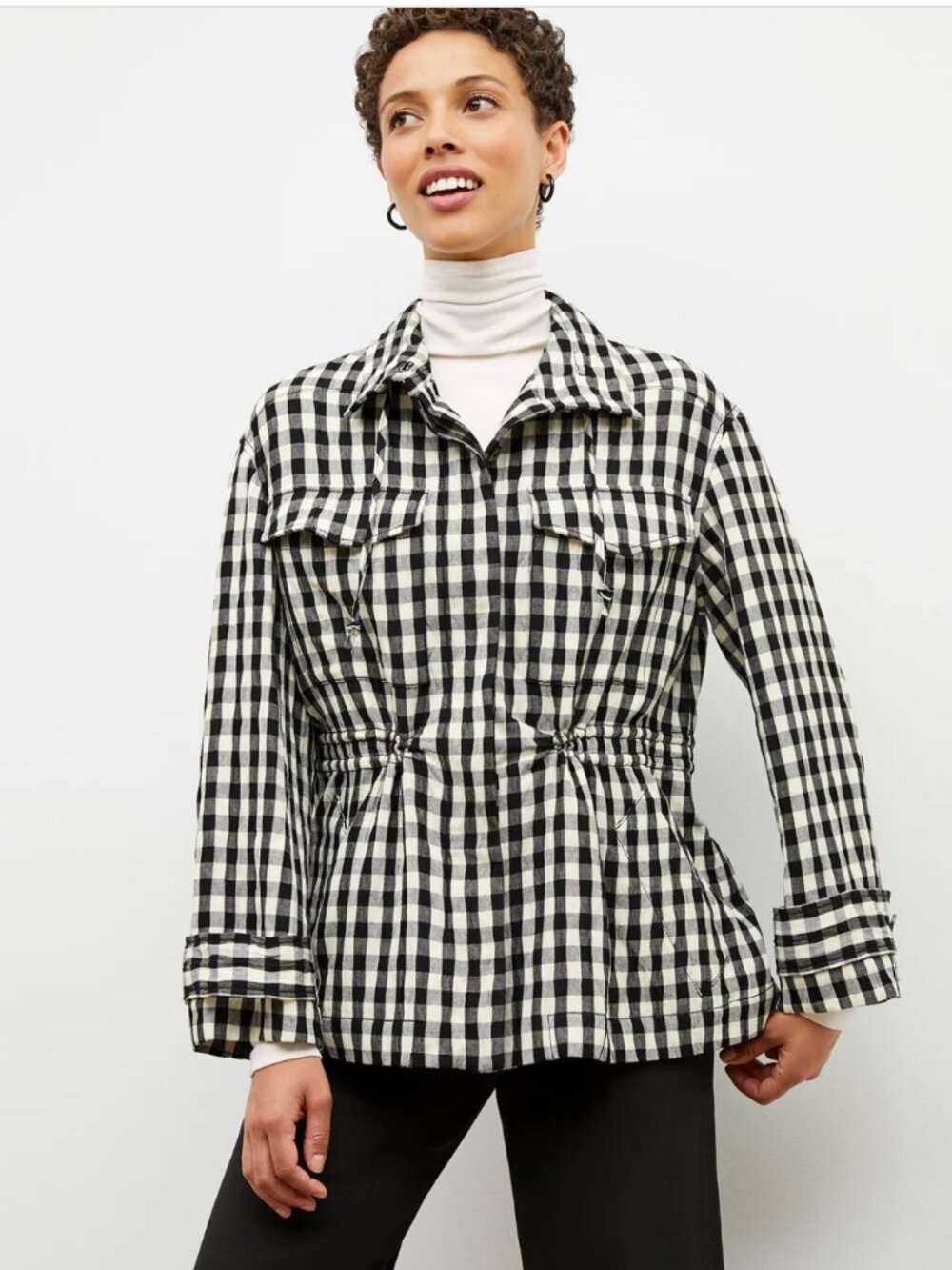 MM. LaFleur The Allison Anorak - Luxe Gingham